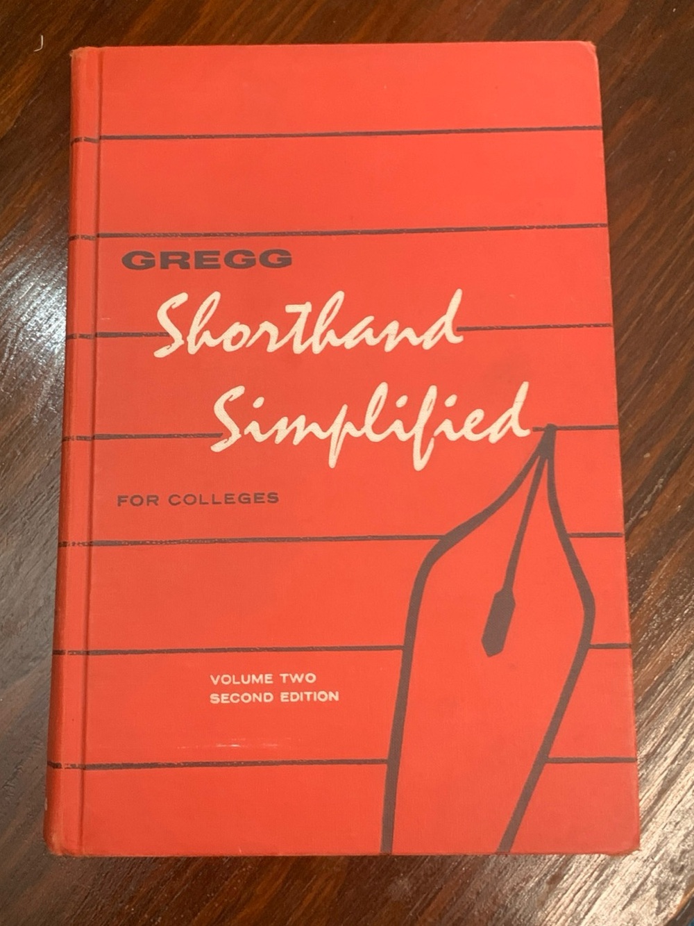 Red Hardcover Notebook - Shorthand Simplified